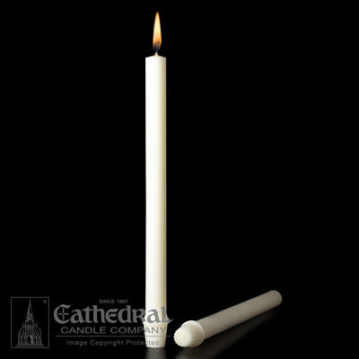 7/8" x 12" Beeswax Altar Candles Short 4 - Candles - Patrick Baker & Sons