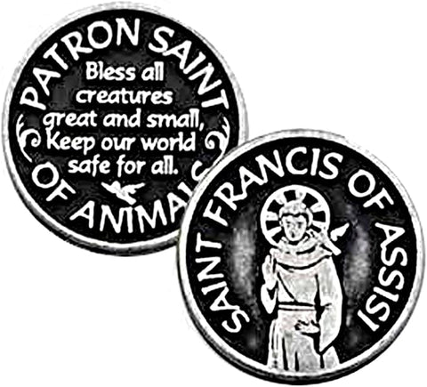 ST FRANCIS TOKEN AND PRAYER CARD