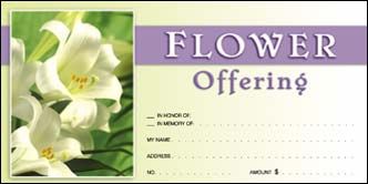 Flower Offering  Easter Lily - envelopes - Patrick Baker & Sons