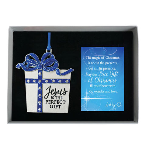 Jesus is the Perfect Gift Christmas Ornament