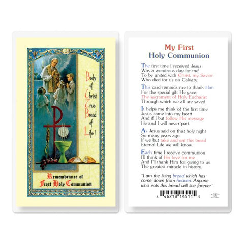 800-128 or e24-698 First Holy Communion Card