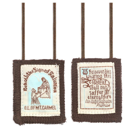 1512 BROWN WOOL SCAPULAR