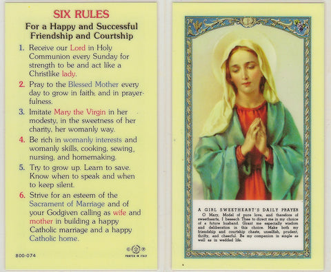 800-074 SIX RULES WOMEN
