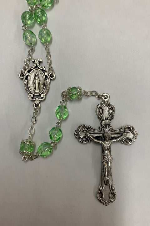 3327/GR GREEN ROSARY