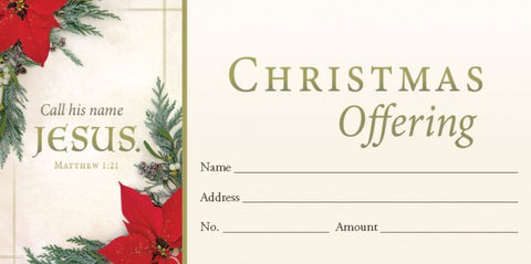 4098E Christmas Offering Envelope