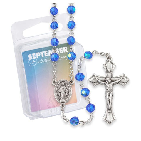 SEPTEMBER-DELUXE BIRTHSTONE ROSARY
