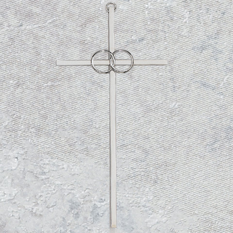 71-44800  8"  CANA CROSS SILVER