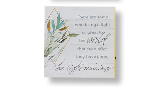 Memorial Sentiment LED Wall Sign