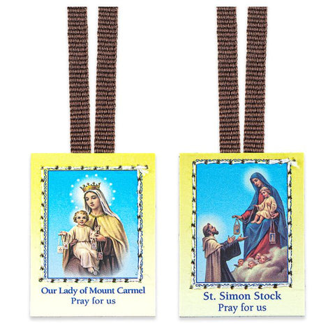 1520-05 BROWN PAPER SCAPULAR