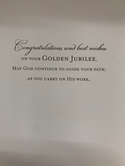 87168   50TH JUBILEE CARD