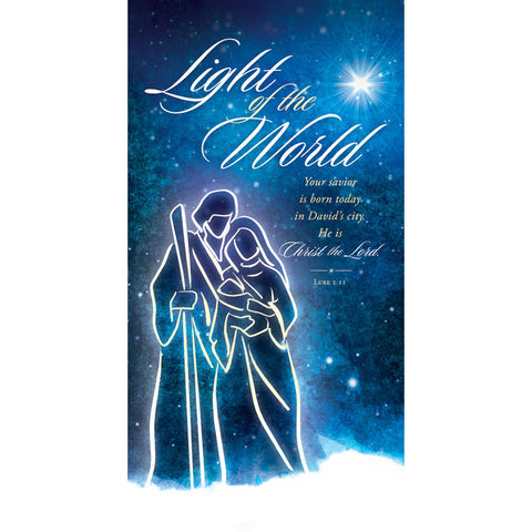 Christmas - Light of the world - savior is born today, Luke 2:11 - Offering Envelopes