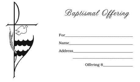 CF681  Baptismal Offering Envelope