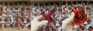 VF GLASS RED GLASS FOR  RACK