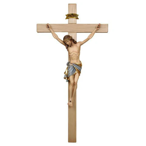 721000 Crucifix Siena Blue - Cross Straight 35"/75"