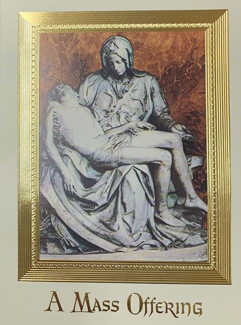 MA-314  PIETA MASS CARD