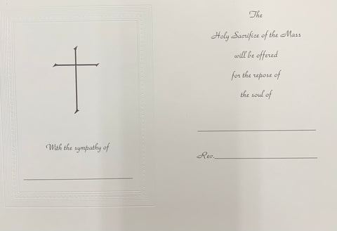 MA-314  PIETA MASS CARD