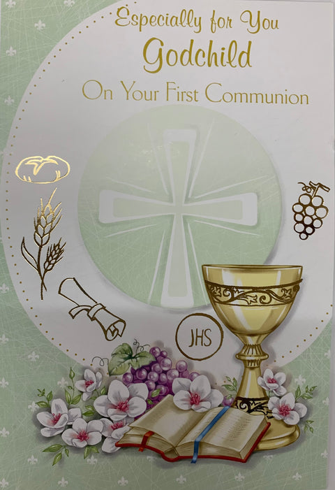 87190 GODCHILD COMMUNION CARD