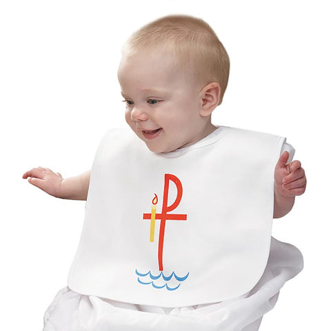 JC758   Baptismal Bib With Velcro