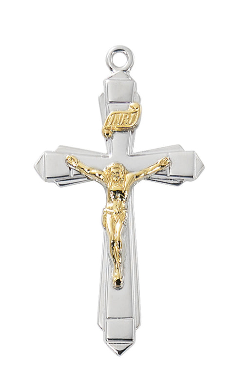 l9271  18" CH SS 2-TONE CRUCIFIX