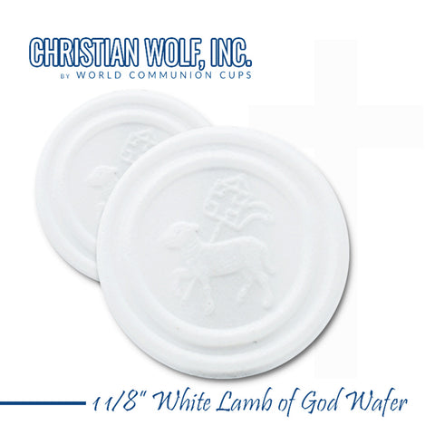 1W1000   Hospital Host  Lamb of God White