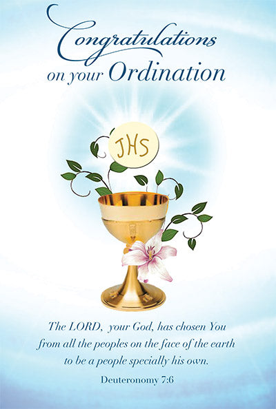 89493 ORDINATION CARD