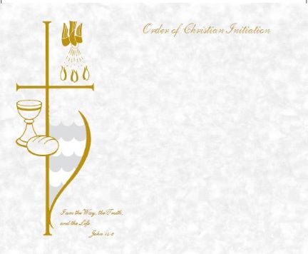 XB519B Parchment Create Your Own Order of Christian Initiation-NEW