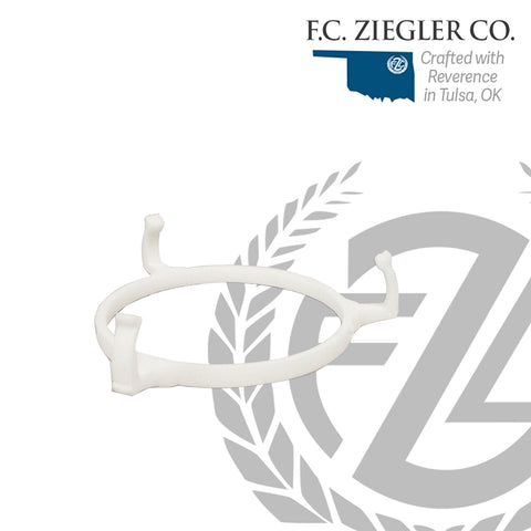 ZZ02804DR  Deflector Glass Base Ring | White Plastic / 1-3/16, 1-7/32, 1-1/4
