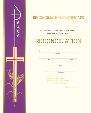 XC105  Banner Reconciliation Certificate