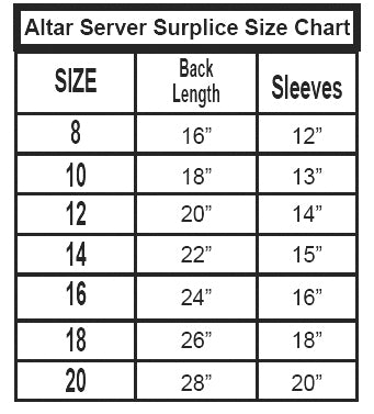 179 Alter Server Surplice