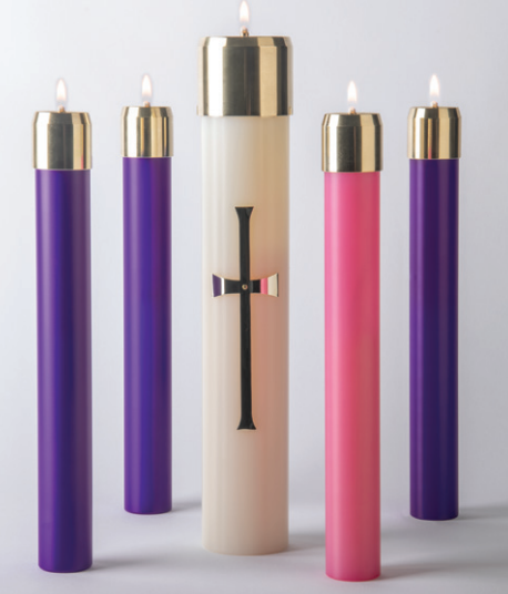 Refillable Candle Shell REFILLABLE ADVENT CANDLE SHELLS LUX MUNDI– Patrick Baker Church Goods