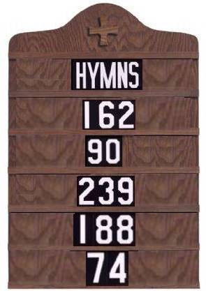 T05033D2  Hymn Board