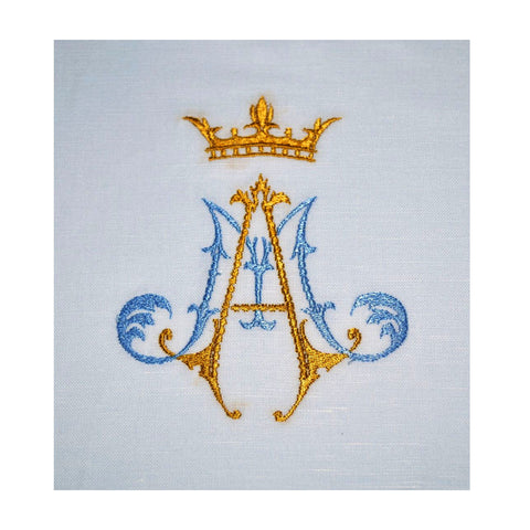 3025 MARIAN MASS LINEN SET W/LACE EDGES