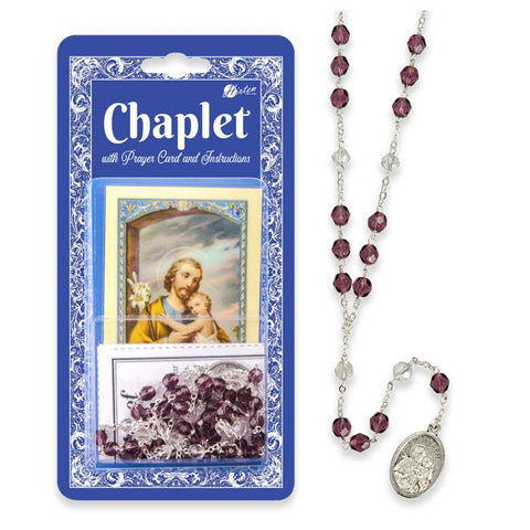 St Joseph Chaplet with Prayer Card and Instructions