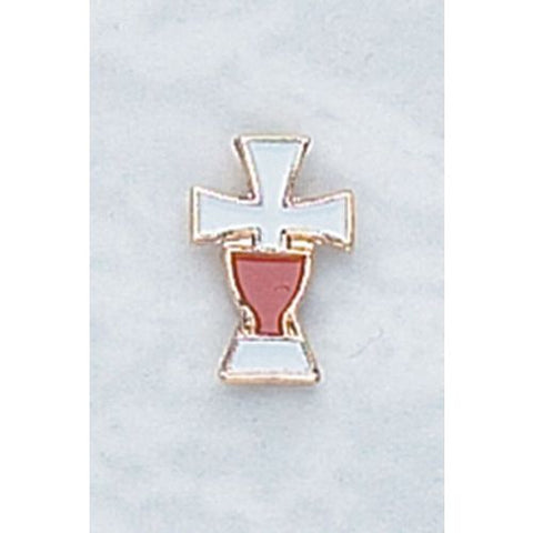 078 ENAMELED CROSS PIN