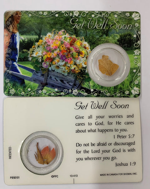 10-413 GET WELL CARD WITH FLOWER