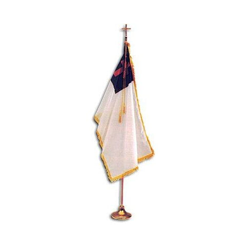 101100 Christian Flag - Colonial Nyl-Glo Mounted Set