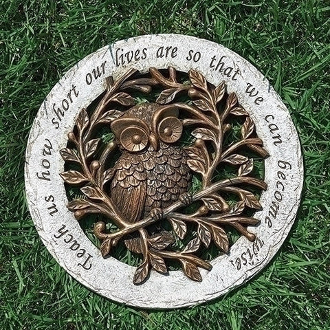 OWL BRONZE STEPPING STONE