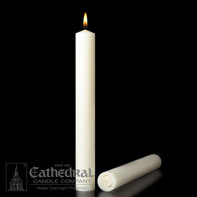 2" x 24" Beeswax Altar Candles PE - Candles - Patrick Baker & Sons