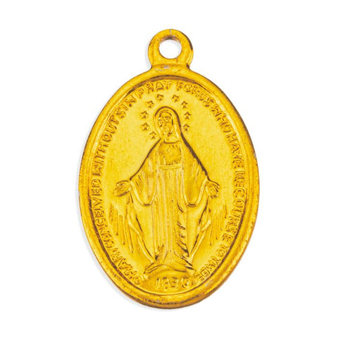 1117-01 gold miraculous medal