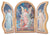 GOLD EMBOSSED GUARDIAN ANGEL COMMUNION TRIPTYCH