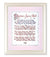 PRAYER FOR A LITTLE GIRL PRINT IN A PEARLIZED WHITE FRAME