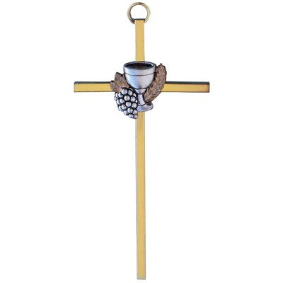 Cross with delicate chalice motif