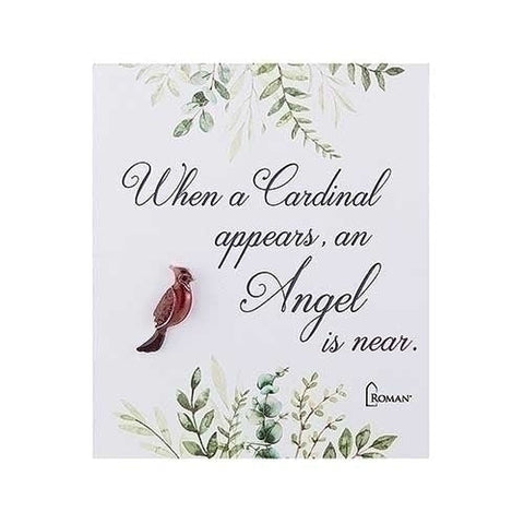 13902----.75"H MEMORIAL CARDINAL PIN
