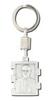 1478-574  ANTIQUE SILVER POPE FRANCIS KEY CHAIN