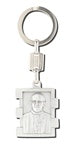 ANTIQUE SILVER POPE FRANCIS KEY CHAIN
