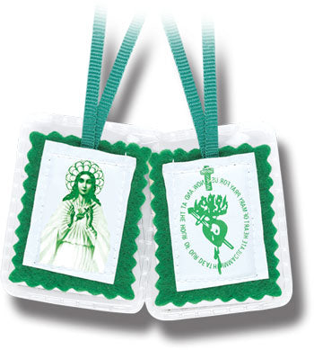 1506 GREEN LAMINATED SCAPULAR