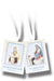 1520-02 PAPER SCAPULAR WITH WHITE CORDS