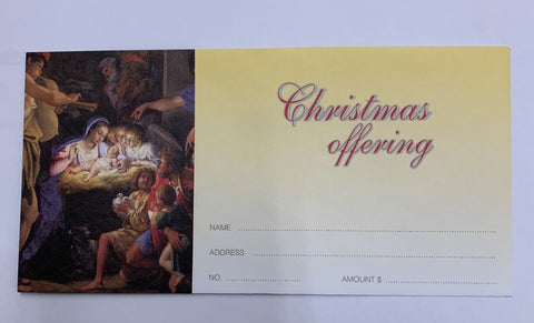 1629 Christmas Offering Envelope PACK PER 100
