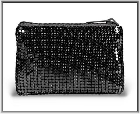 1681-01  BLACK MESH ROSARY CASE