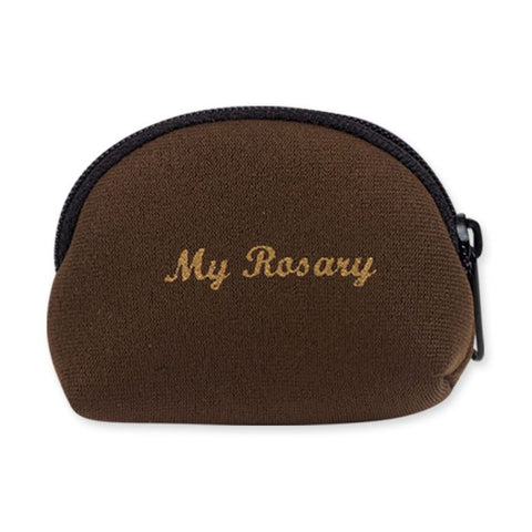 Brown Neoprene Rosary Case